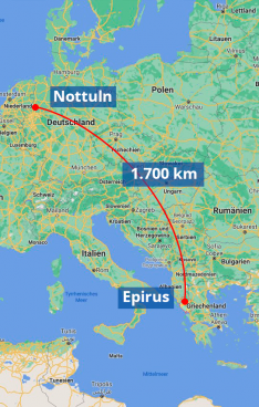Karte Epirus Nottuln